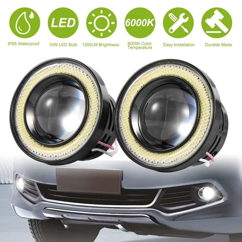 2-Piece: 2.5" Auto COB LED Fog Light