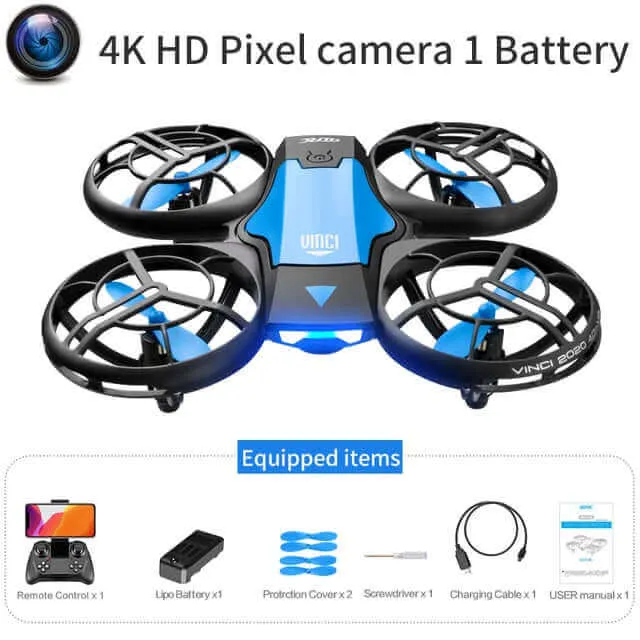 4DRC V8 Mini Drone - 4K HD Camera, WiFi FPV, Altitude Hold, Professional Helicopter Toy