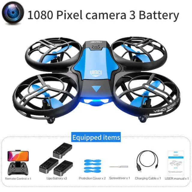 4DRC V8 Mini Drone - 4K HD Camera, WiFi FPV, Altitude Hold, Professional Helicopter Toy