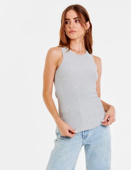 AL Cora Curved Hem Rib Tank