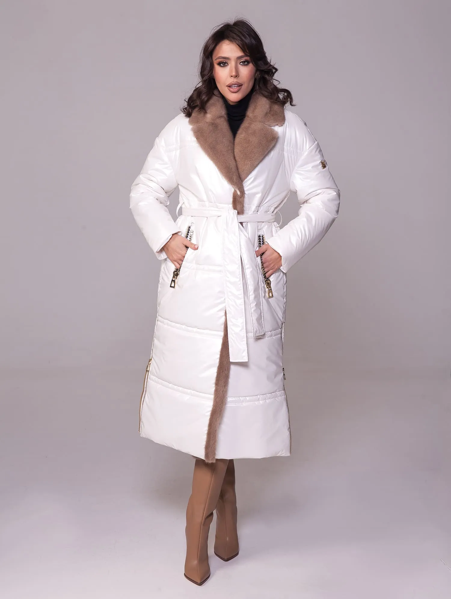 Aphrodite Genuine Mink Fur Freudenberg Comfortemp® Coat