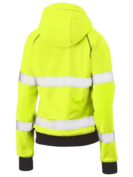 BISLEY BKL6819T Womens Taped Hi Vis Fleece Hoodie