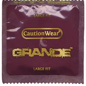 Caution Wear "Grande" LARGE Fit Condoms