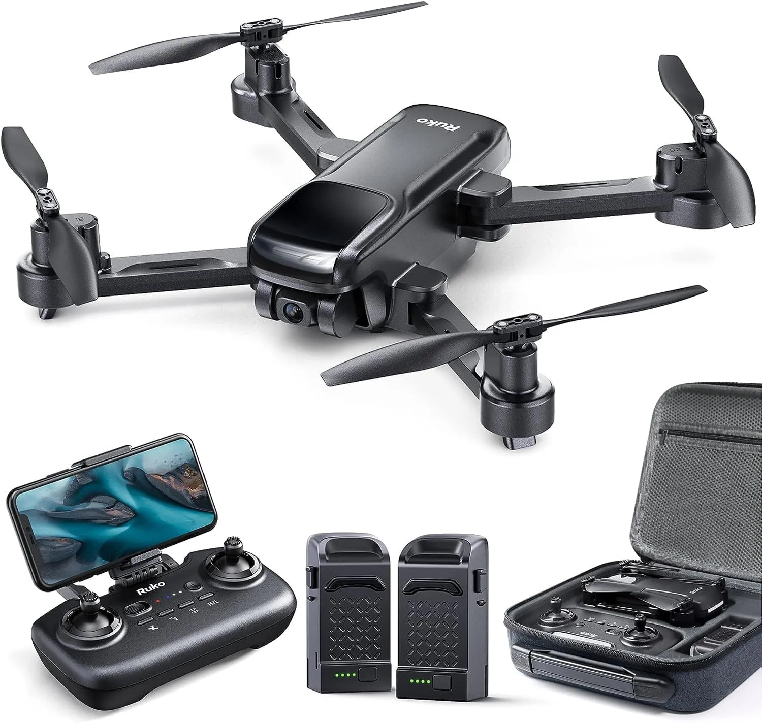 Drones with Camera for Adults 4k, Compliance with FAA Remote ID, 40 Mins Flight Time, Foldable with Live Video, Auto Return Home, Encircling Flight