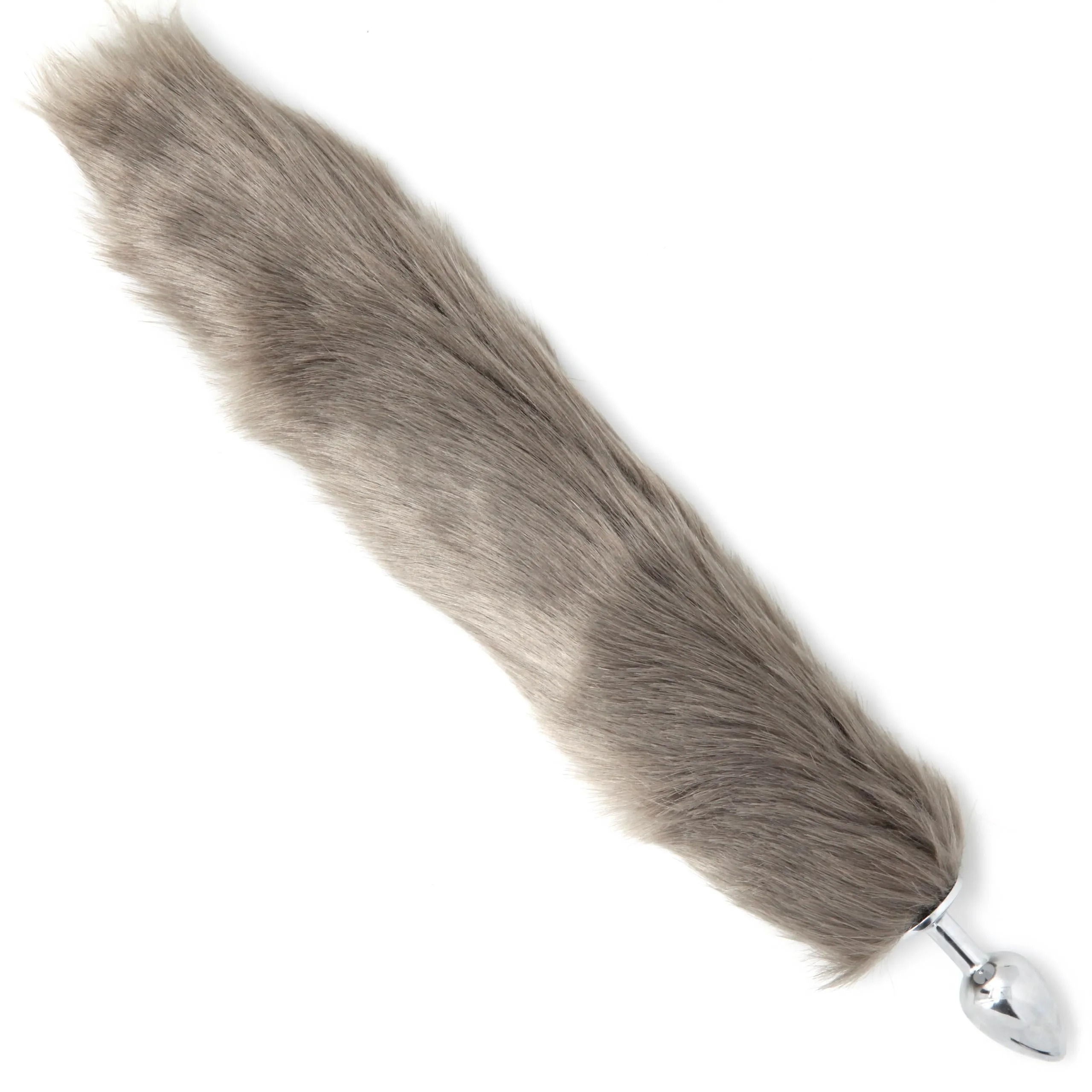 FAUX FOX TAIL GRAY