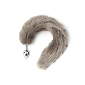 FAUX FOX TAIL GRAY