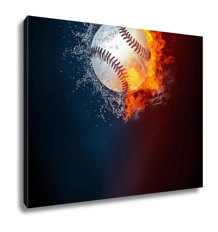 Gallery Wrapped Canvas, Baseball Sports Tournament Modern Poster Template