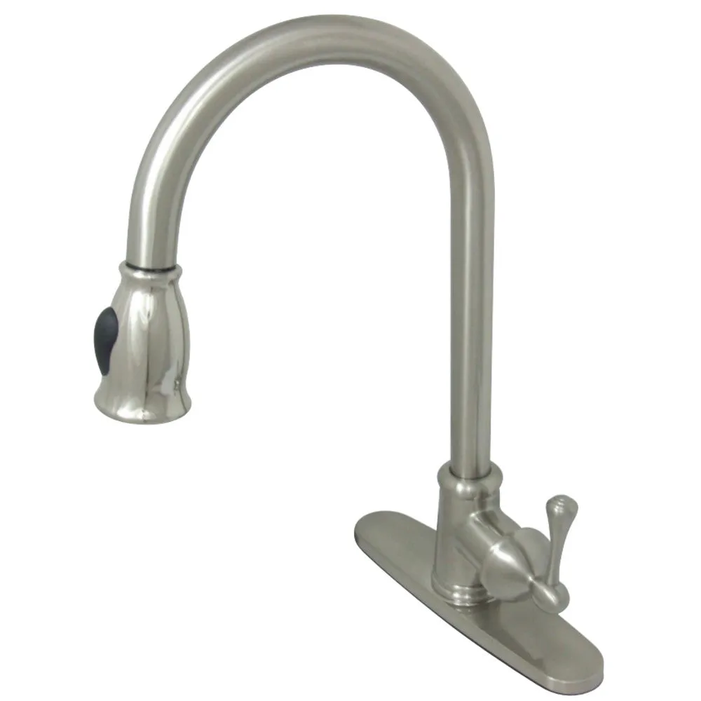 Gourmetier GS7888BL Vintage Pull-Down Single-Handle Kitchen Faucet