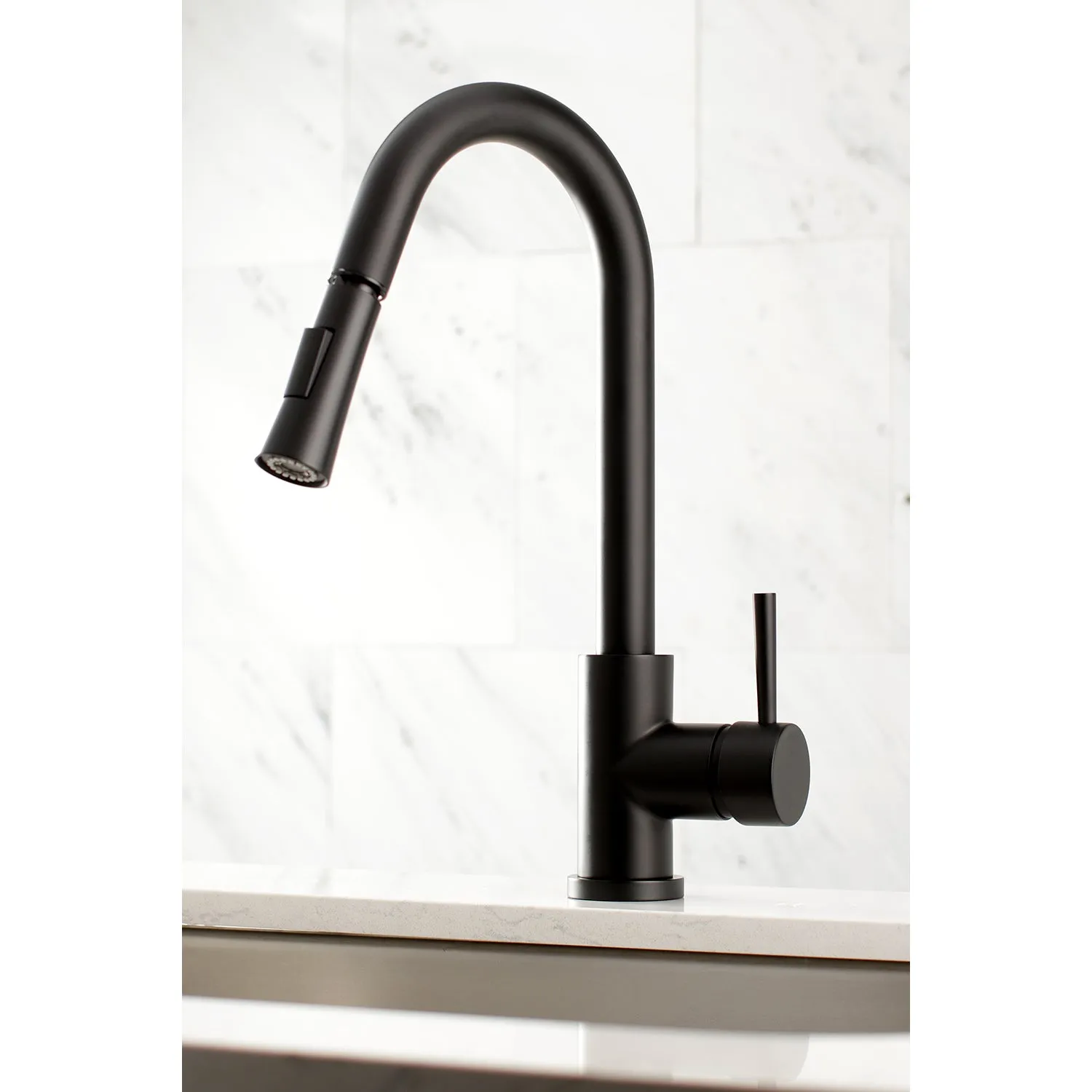 Gourmetier LS8628DL Concord Single-Handle Pull-Down Kitchen Faucet