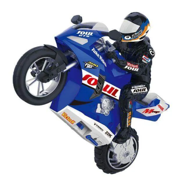 Mini HC-802 1:6 RC Self-Balancing Stunt Motorcycle - Electric Toy for Kids