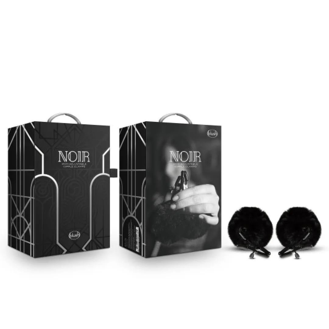 Noir Pom Nipple Clamps