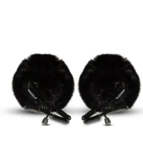 Noir Pom Nipple Clamps