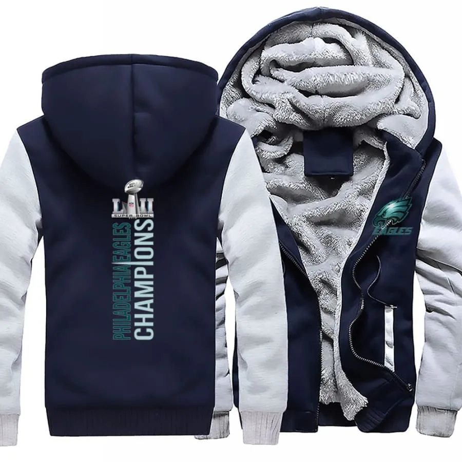 Philadelphia eagles Fans Jacket| eagles super bowl Fans Jacket Full-zip (4 Colors)