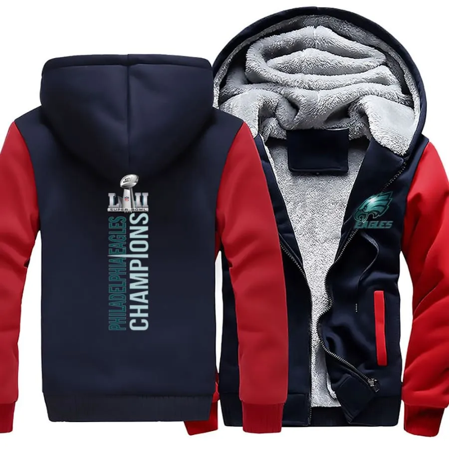 Philadelphia eagles Fans Jacket| eagles super bowl Fans Jacket Full-zip (4 Colors)