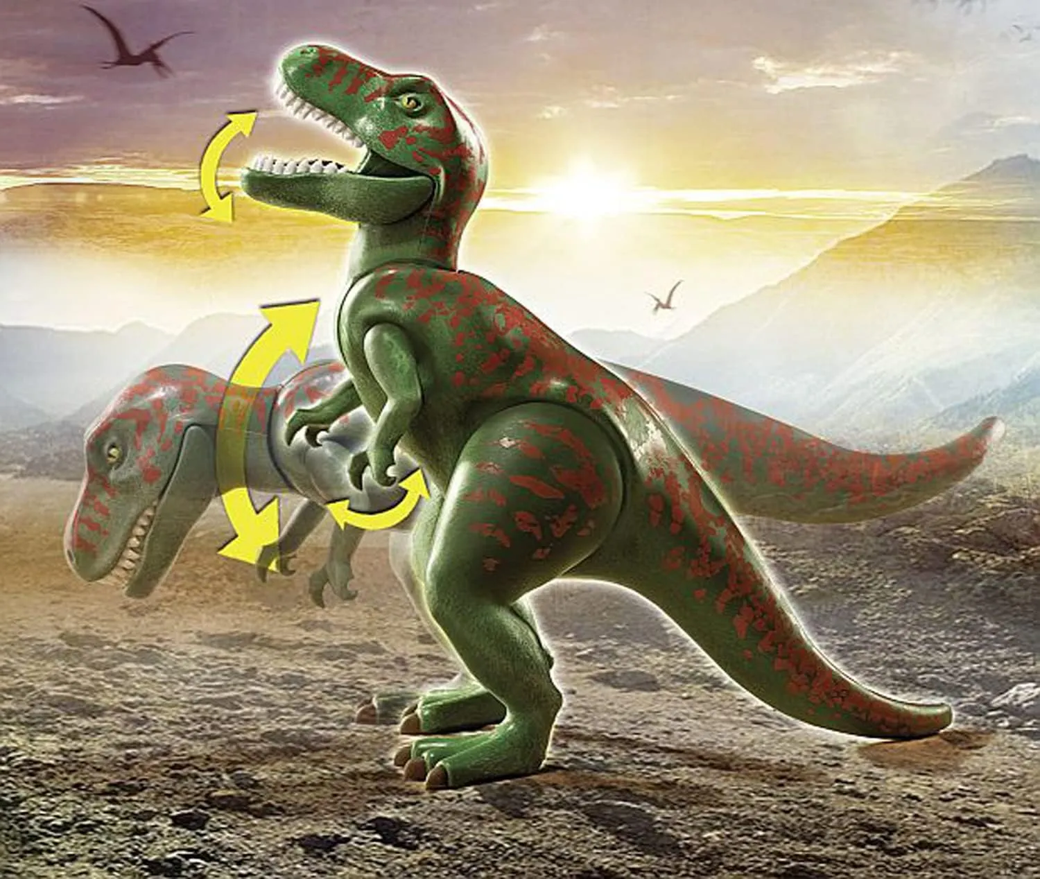 Playmobil Dinos T-Rex Attack with Raptor and Quad