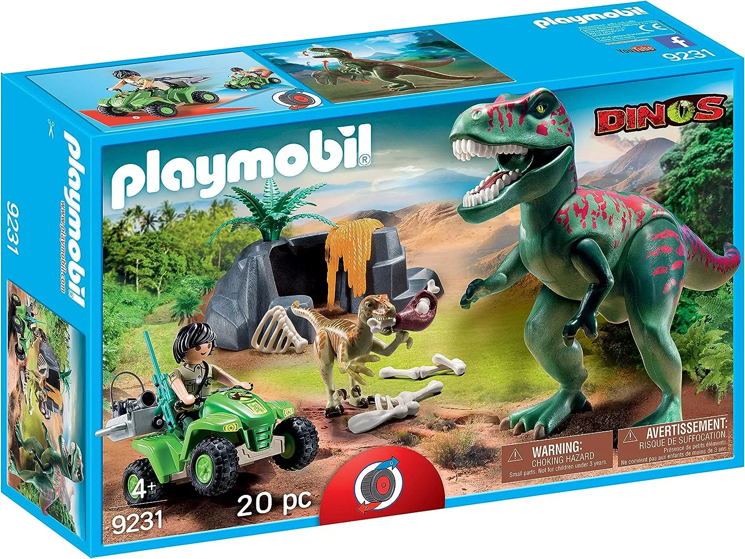 Playmobil Explorer Quad with T-Rex