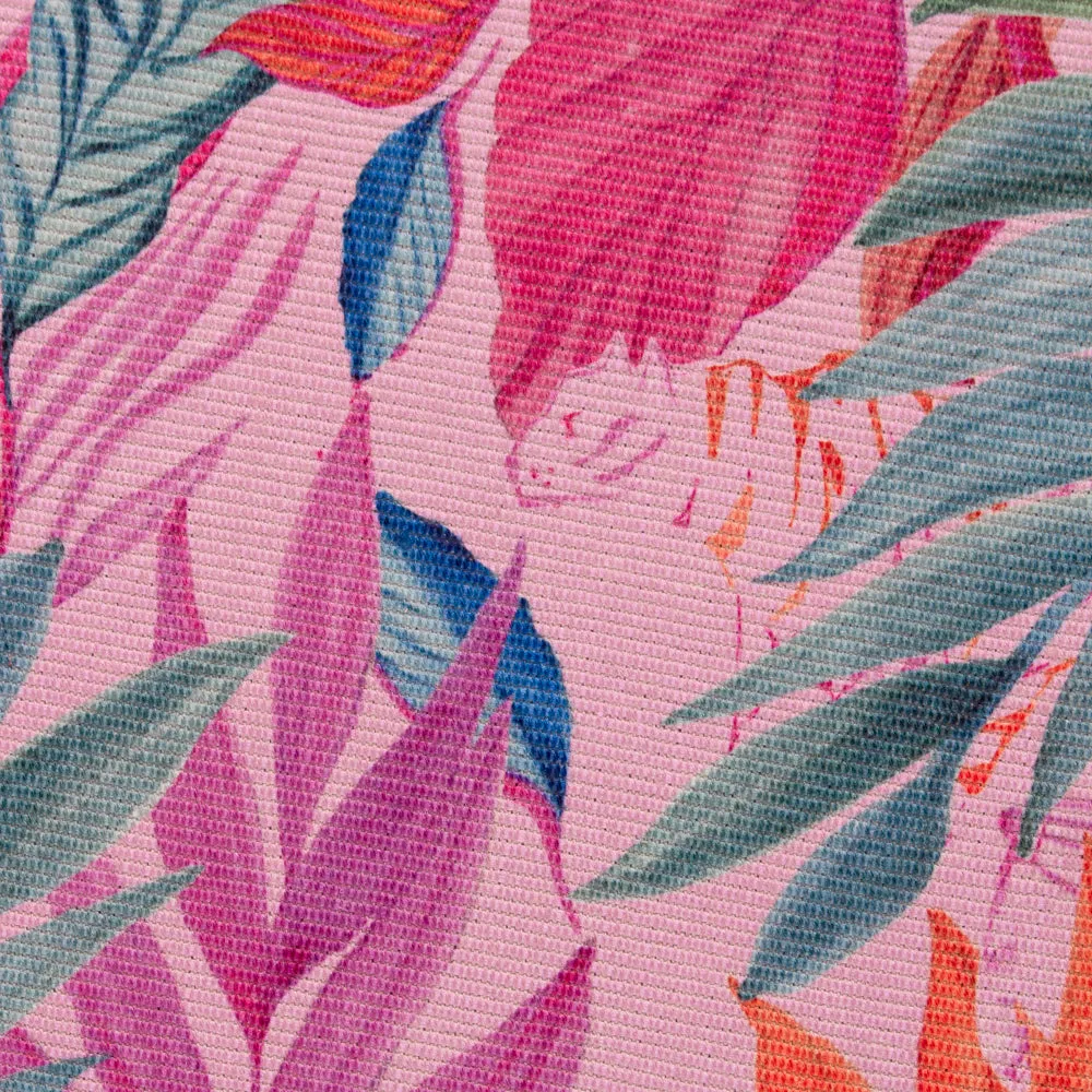 Psychedelic Jungle 120x170cm Outdoor Washable Rug Pink