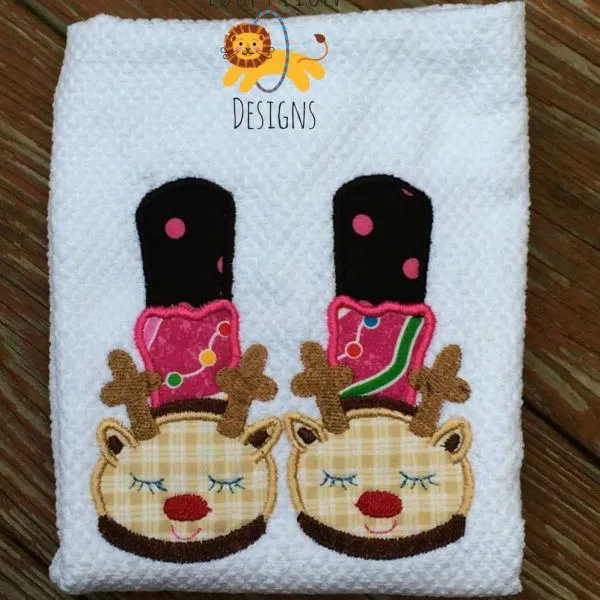 Reindeer Feet Applique