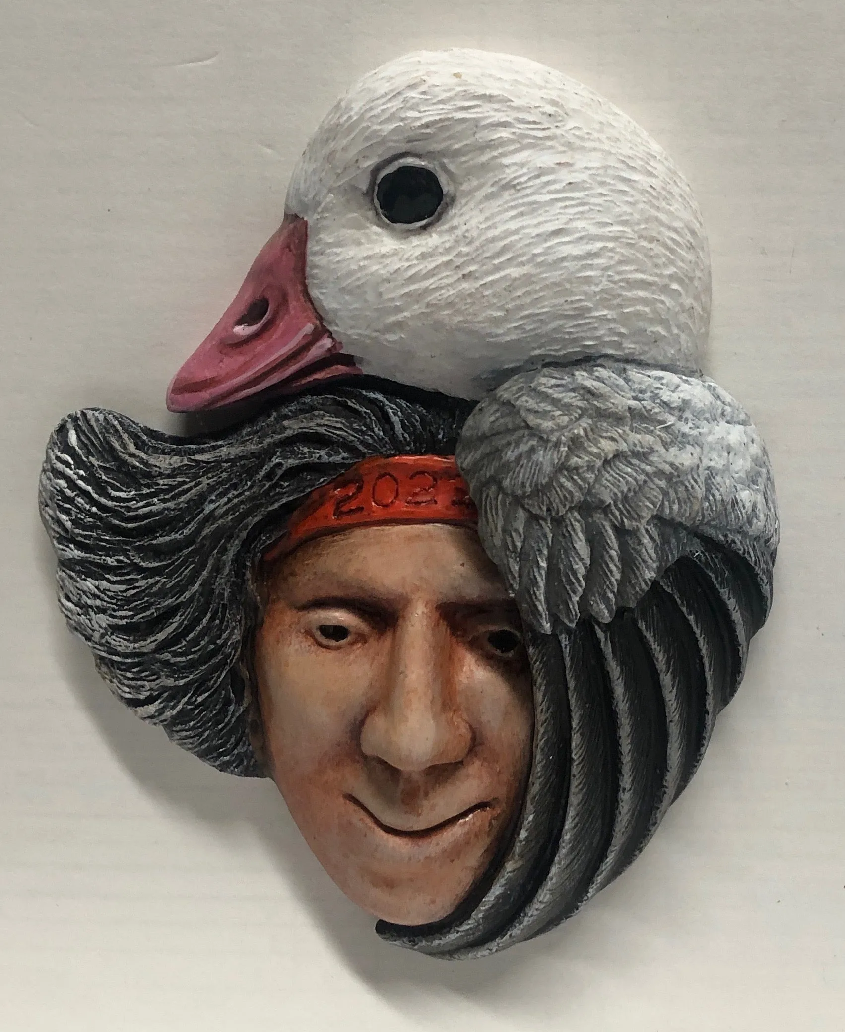 Ross's Goose with a Survivor 2023 Christmas Tree Ornament