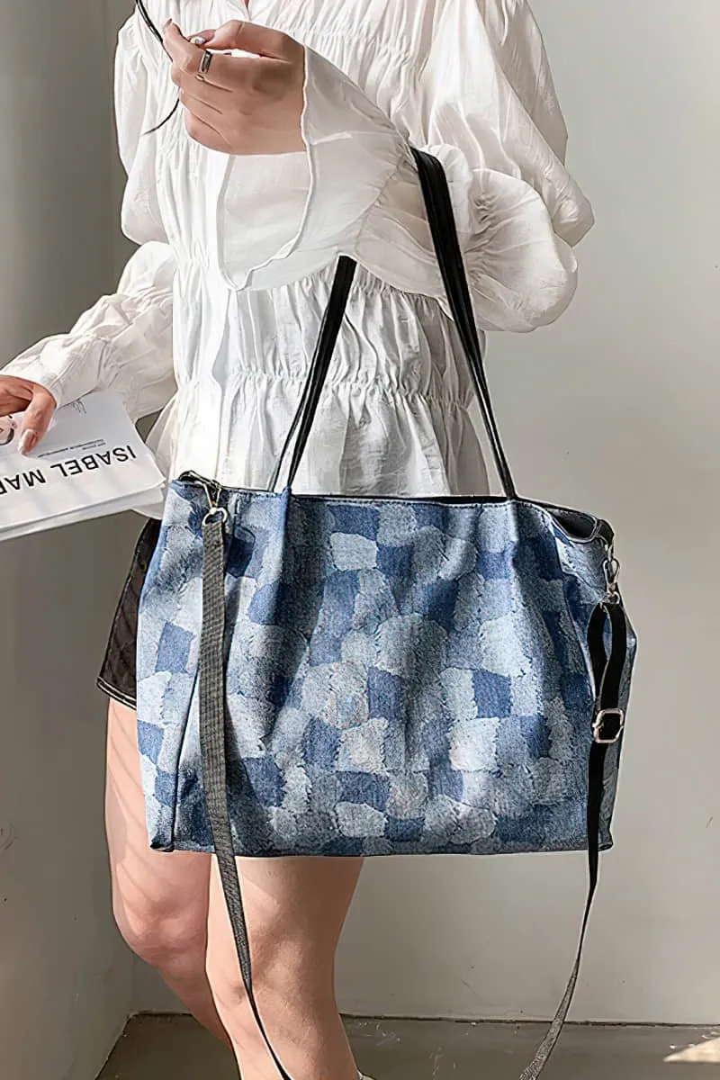 Simple casual denim bag