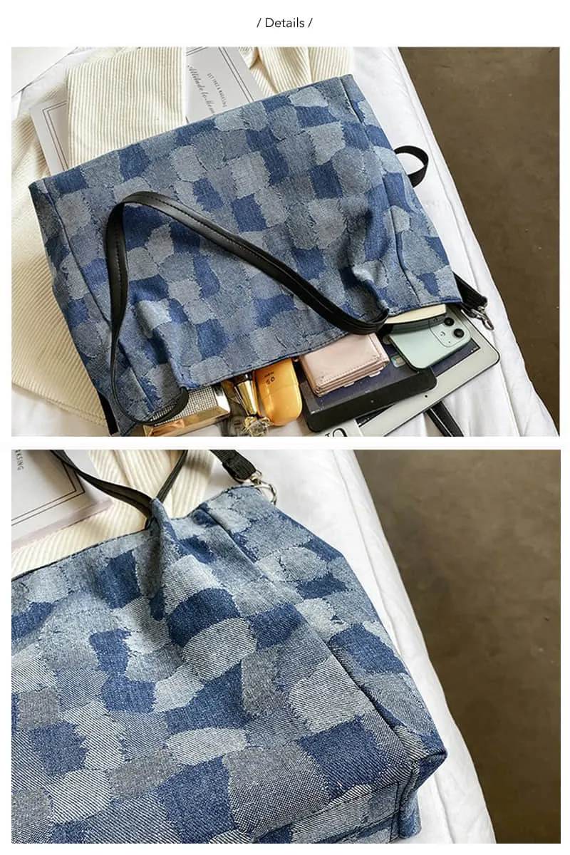 Simple casual denim bag