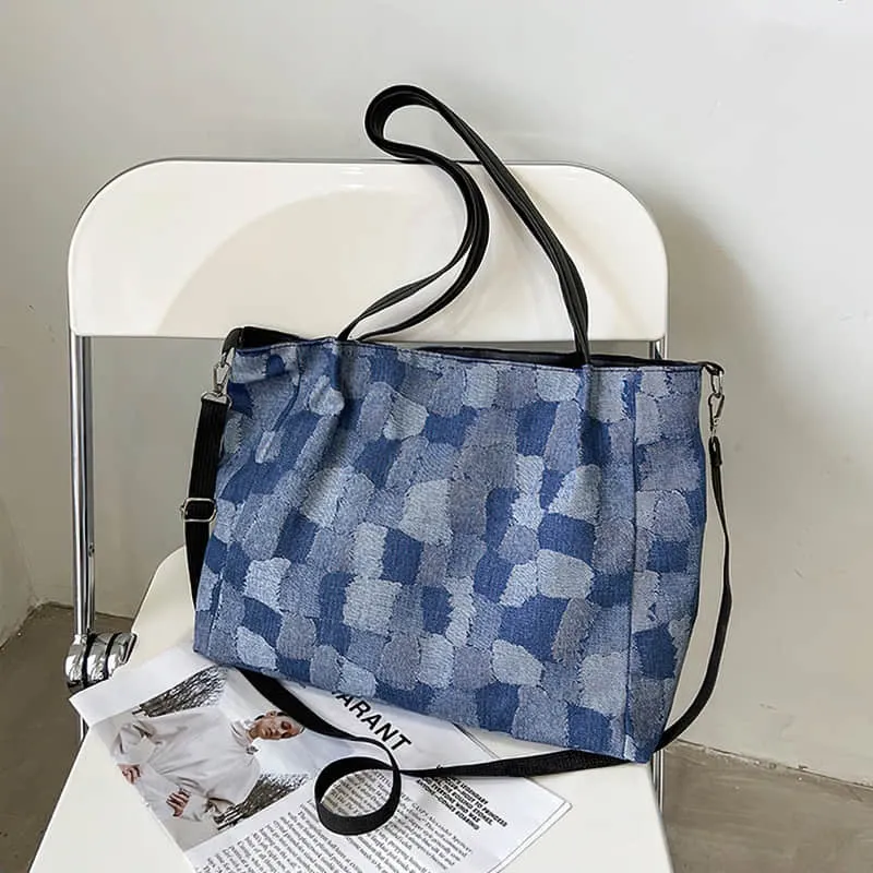 Simple casual denim bag