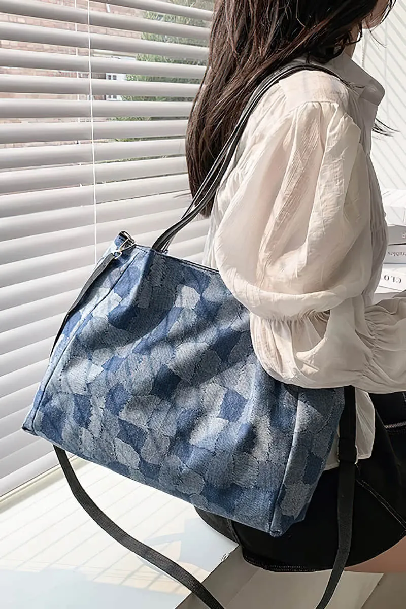 Simple casual denim bag