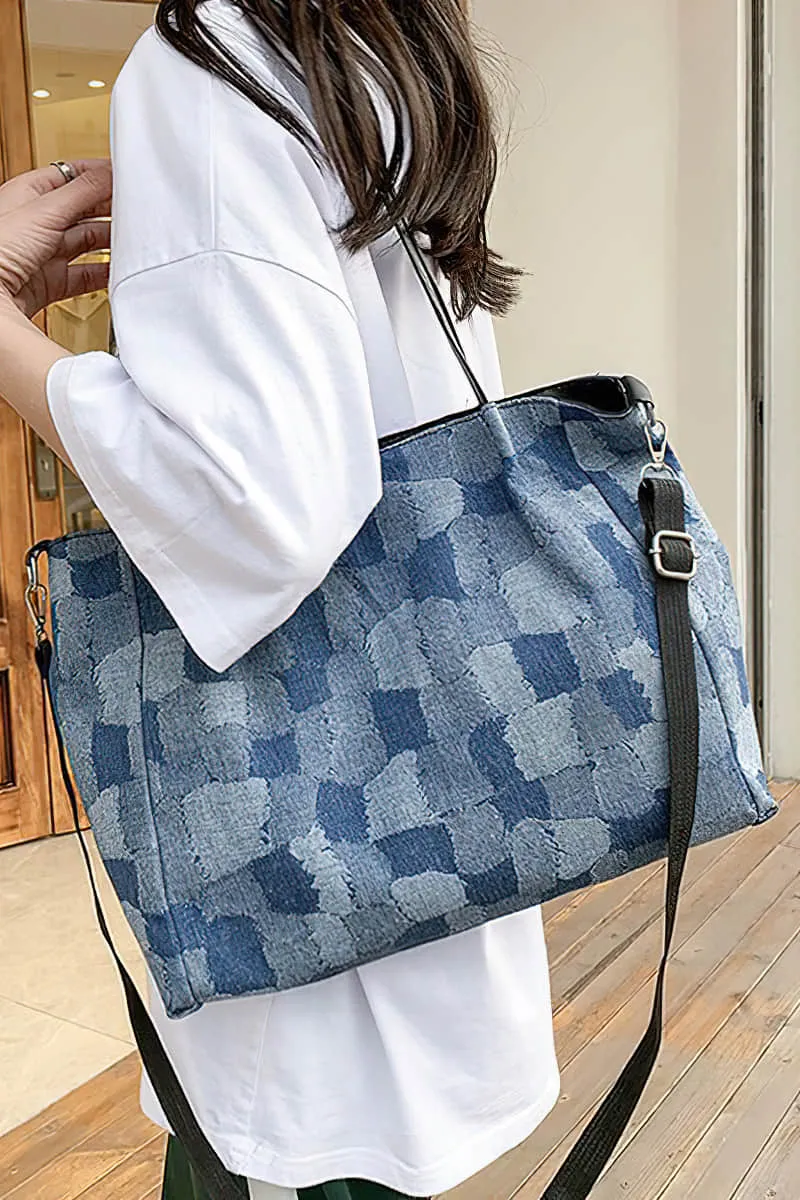 Simple casual denim bag