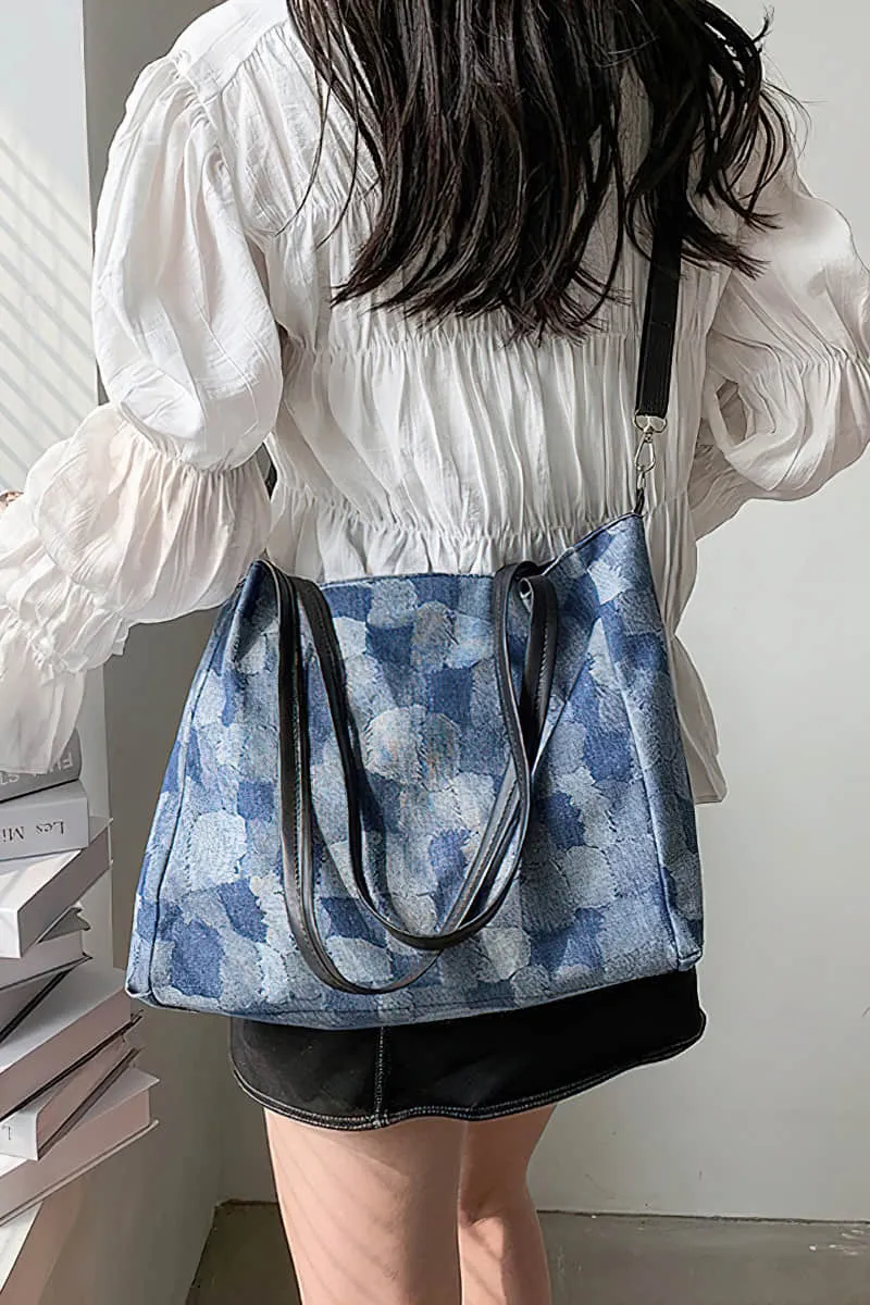 Simple casual denim bag