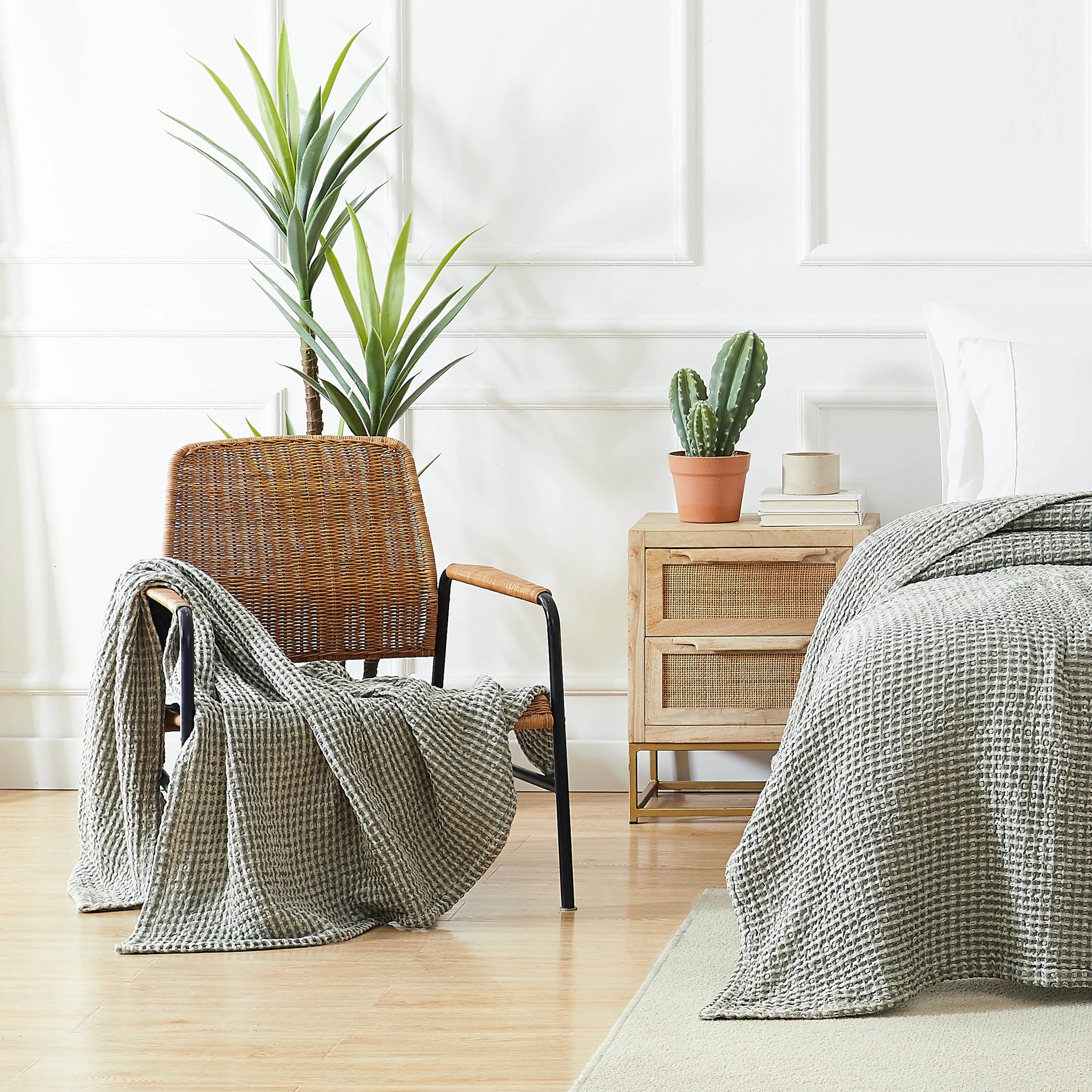 Tama Cotton Waffle Blankets and Throws