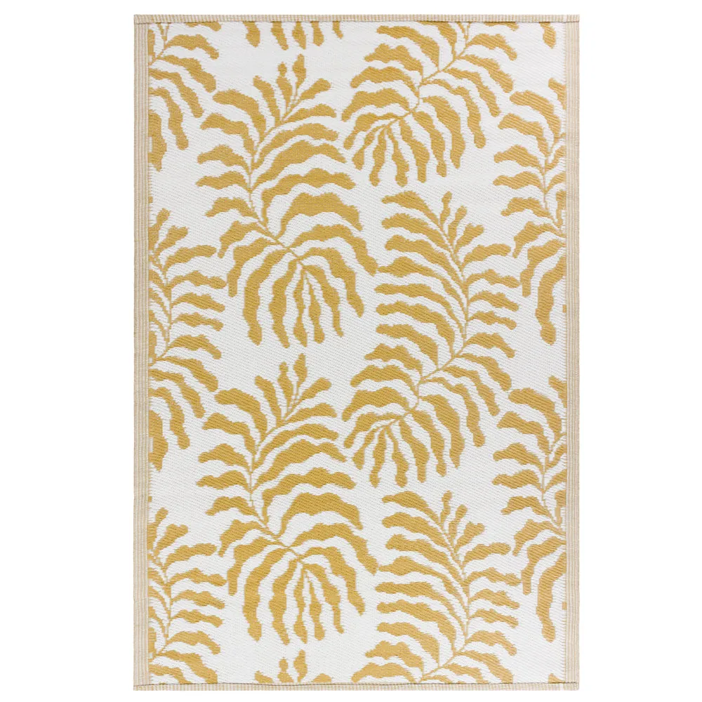 Tocorico 120x180cm Outdoor 100% Recycled Rug Mustard