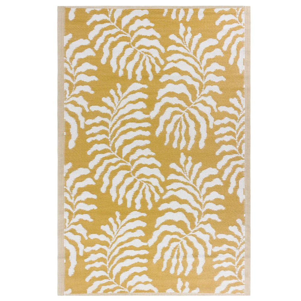 Tocorico 120x180cm Outdoor 100% Recycled Rug Mustard