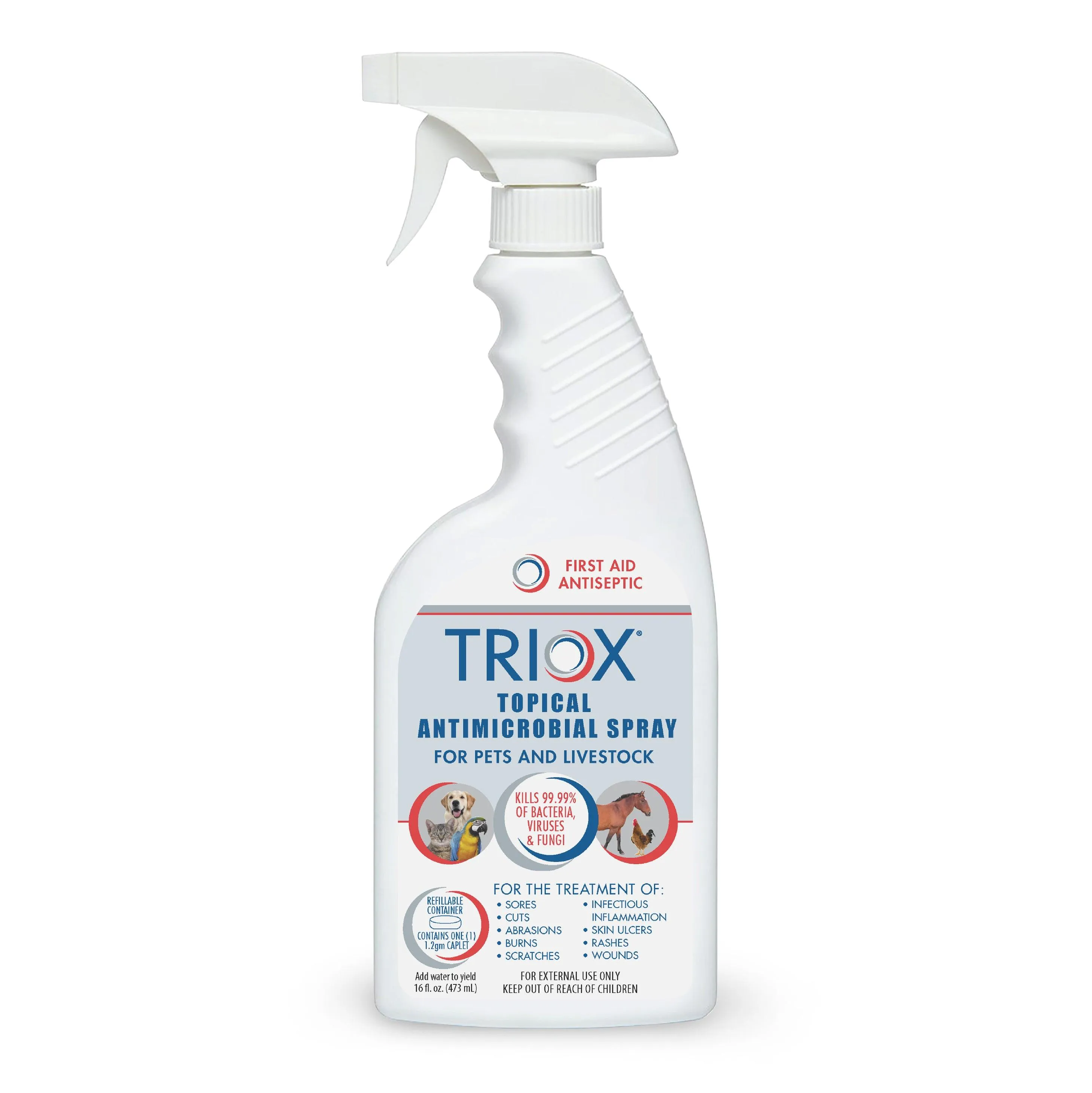 TrioX® - Topical Antimicrobial Spray For Pets & Livestock