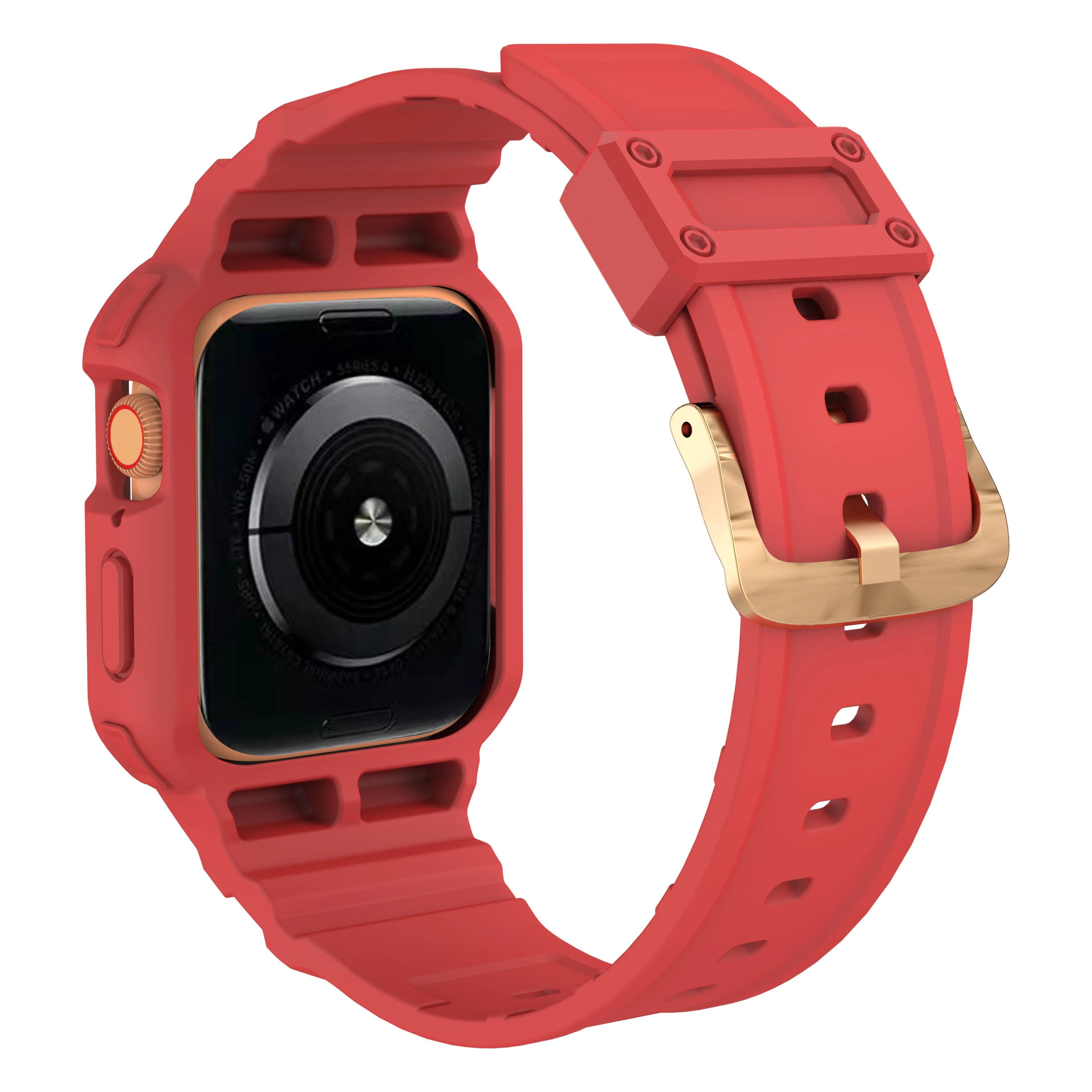 Uni-Body Protective TPU Band with Bumper Case for Apple Watch