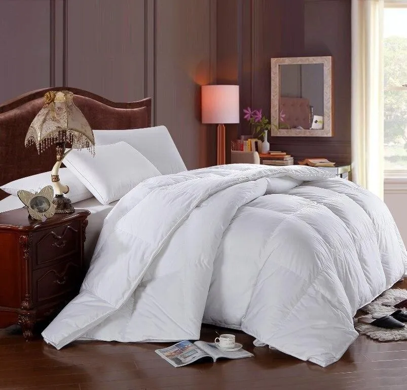 White Duck Down Comforter Twin- Twin Xl size Down duvet insert by Royal Hotel