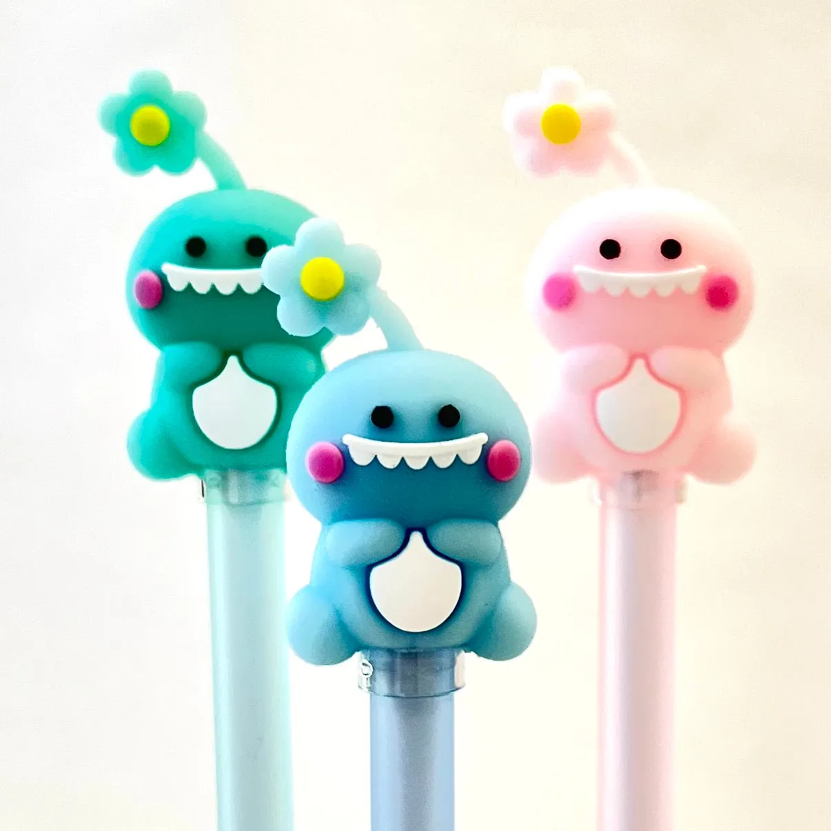 X 22438 LUCKY FLOWER DINOSAUR GEL PEN-DISCONTINUED