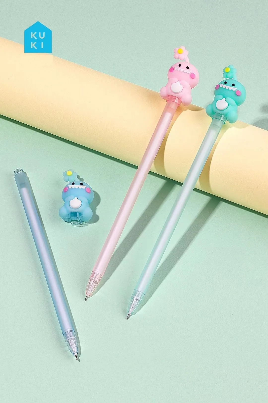 X 22438 LUCKY FLOWER DINOSAUR GEL PEN-DISCONTINUED